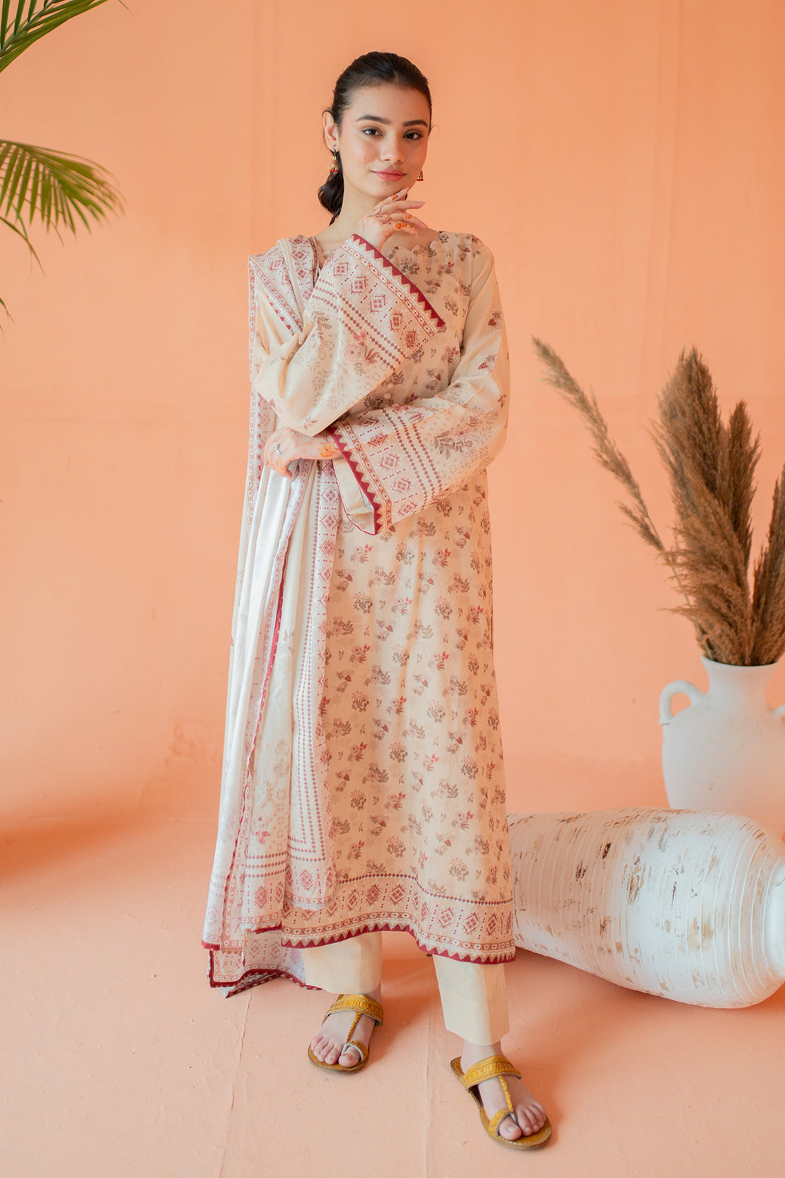 3 Piece Digitally Printed Lawn - 9017