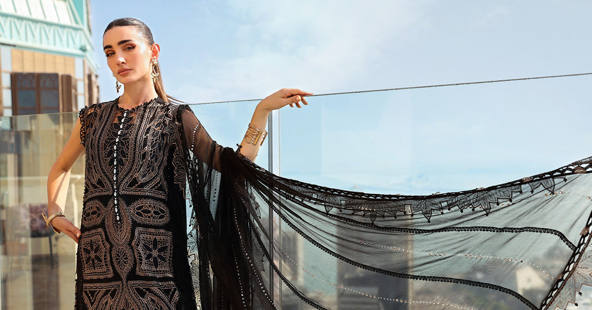 Maria.B | 3 Piece Unstitched Embroidered Lawn Suit | D02608B