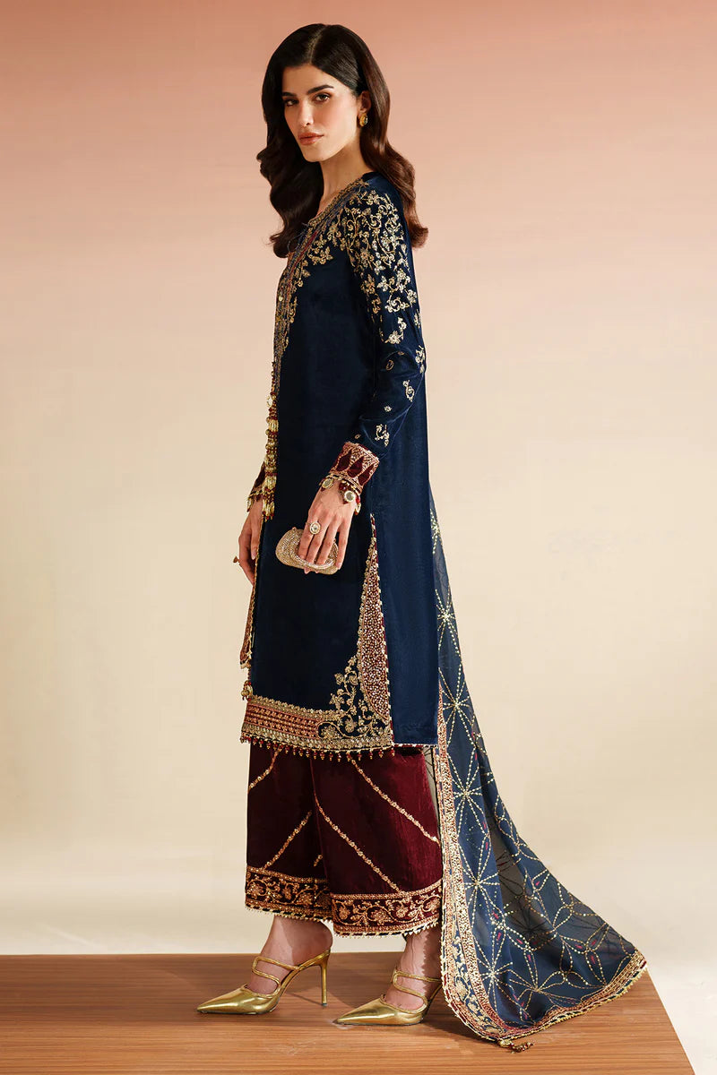 Jazmin | Embroidered Velvet | VVF D-7