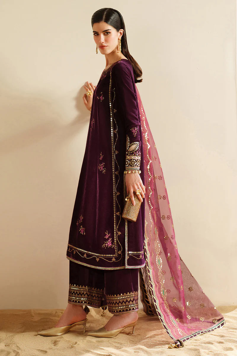 Jazmin | Embroidered Velvet | VVF D-4