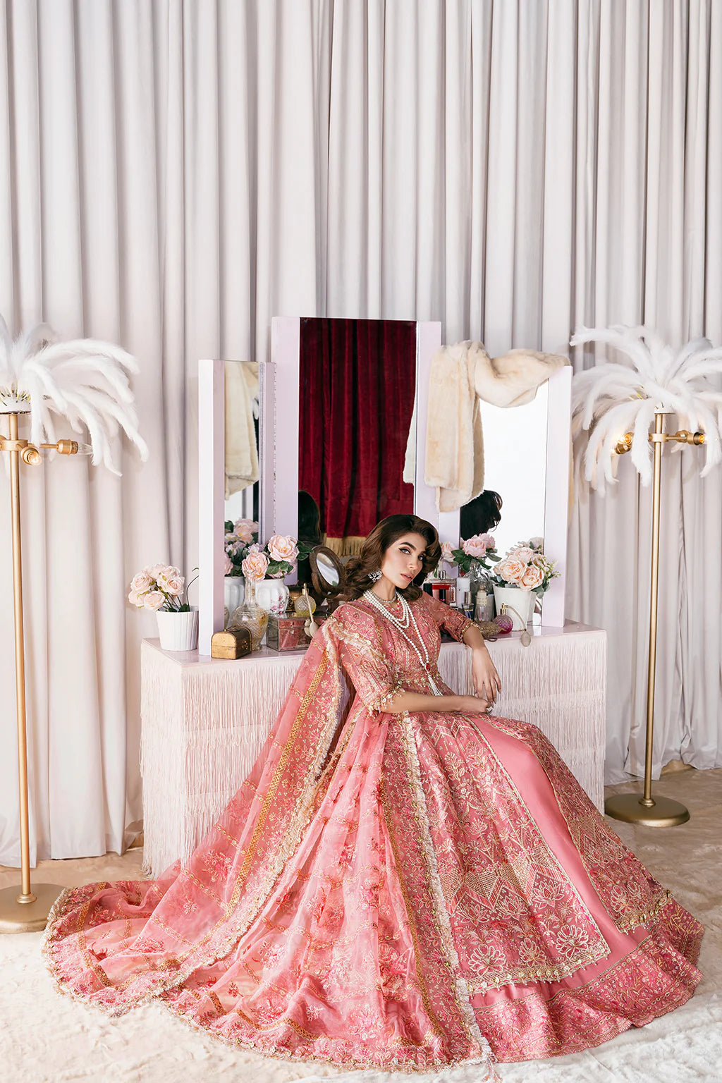 Afrozeh | Starlet Luxury Festive | FLAMINGO FLAIR