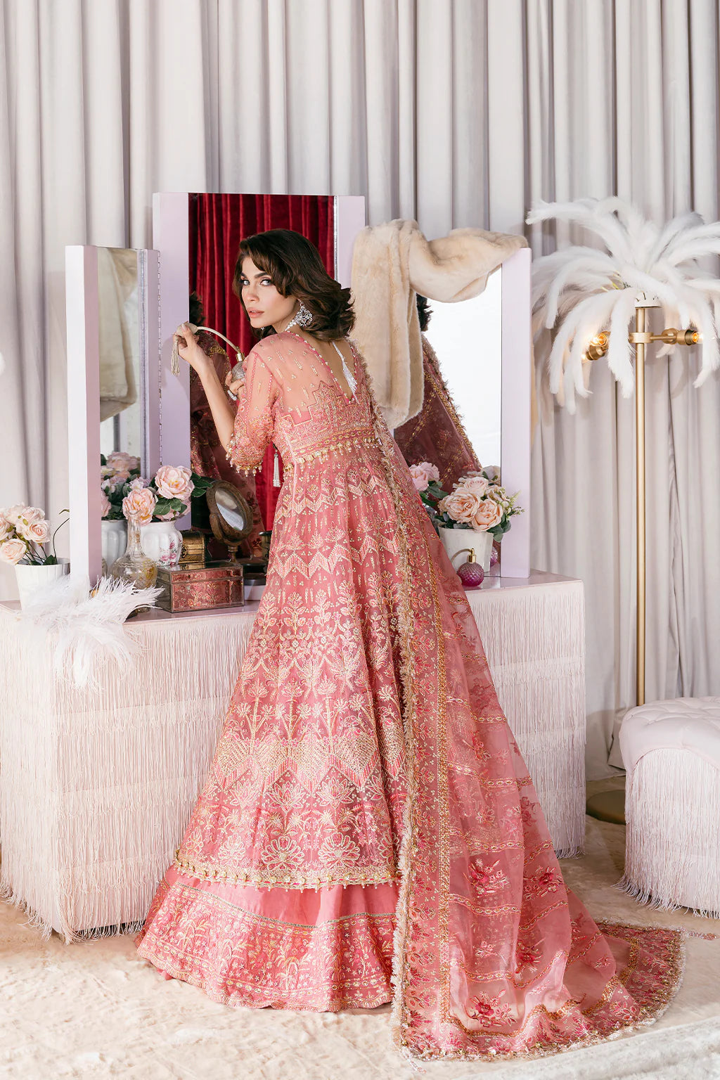 Afrozeh | Starlet Luxury Festive | FLAMINGO FLAIR