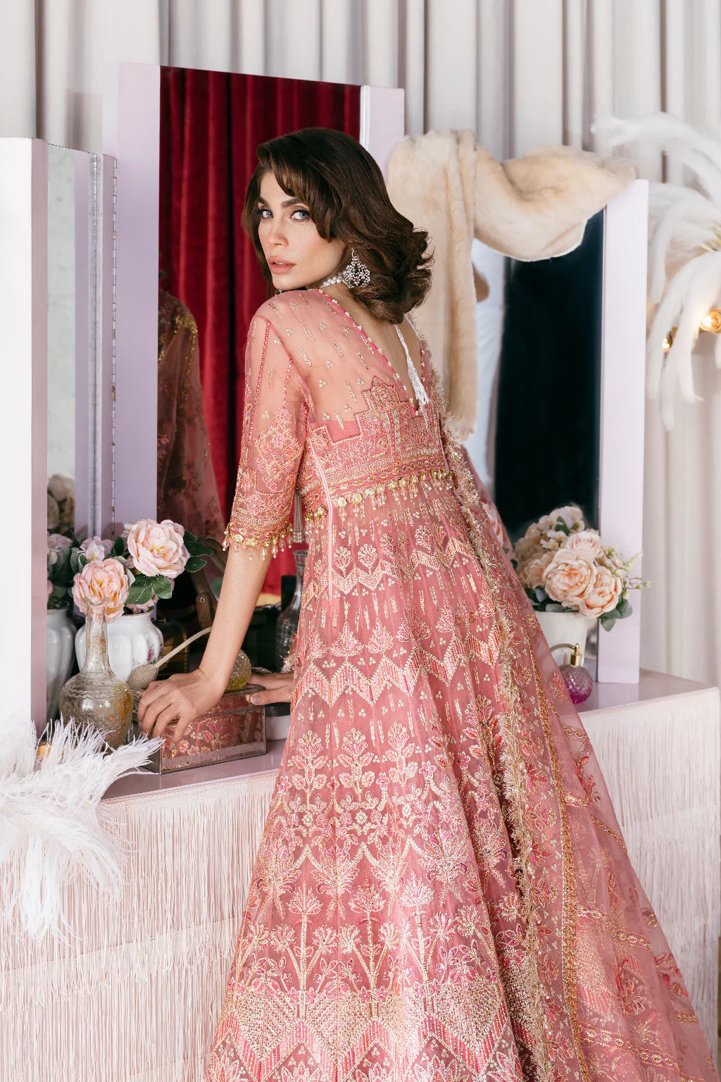 Afrozeh | Starlet Luxury Festive | FLAMINGO FLAIR