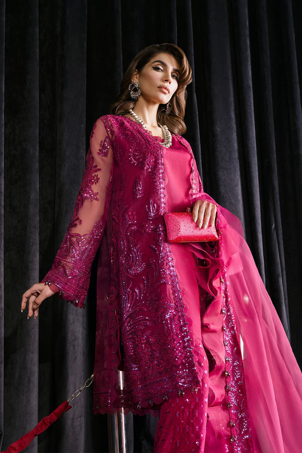 Afrozeh | Starlet Luxury Festive | PERIWINKLE
