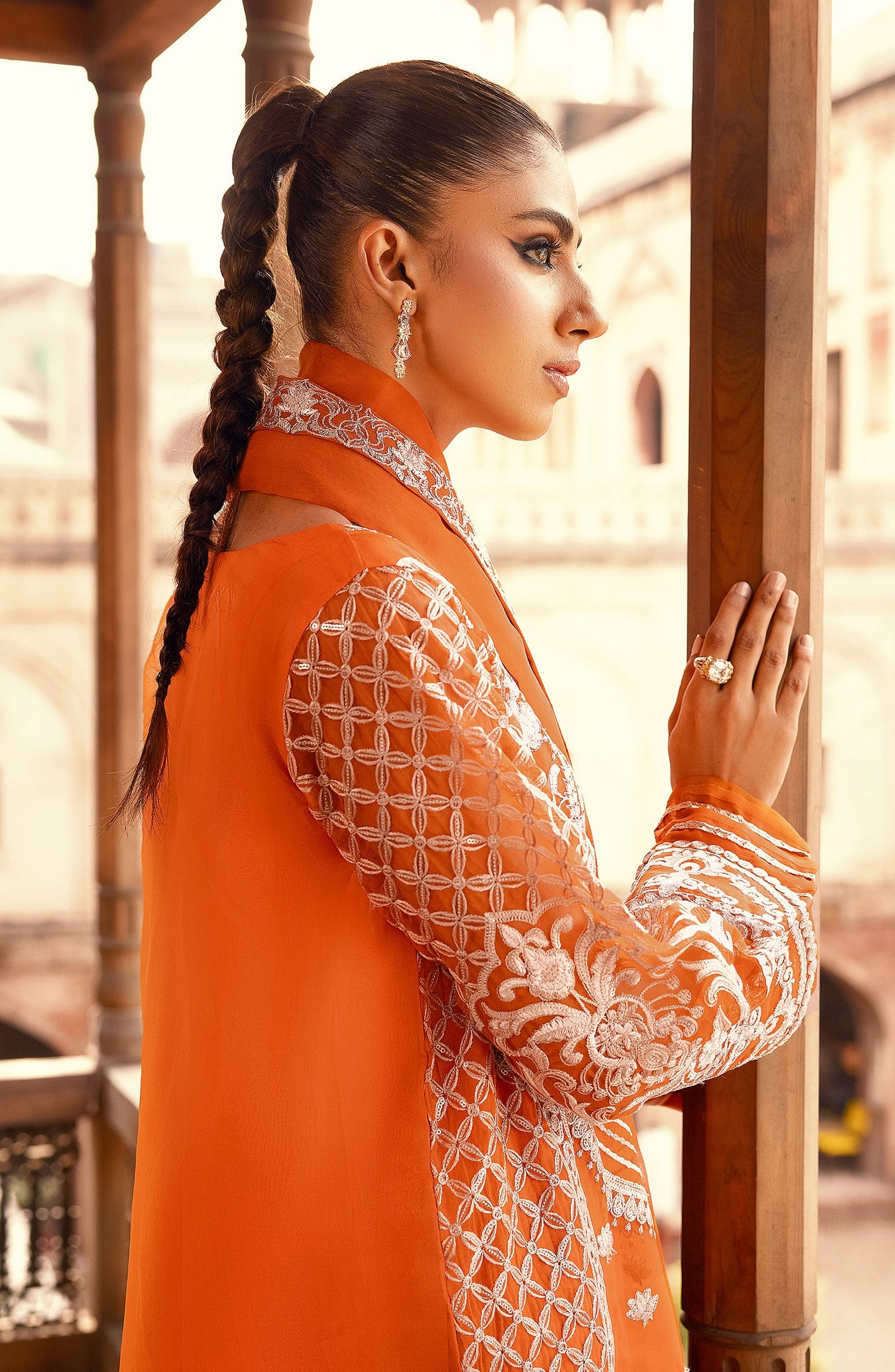 MARYAM N MARIA | Khoobsurat luxury formal | Russet Orange (MS23-544)