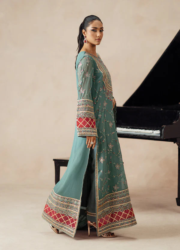 MARYUM-N-MARIA | Embroidered Chiffon | MAHSA