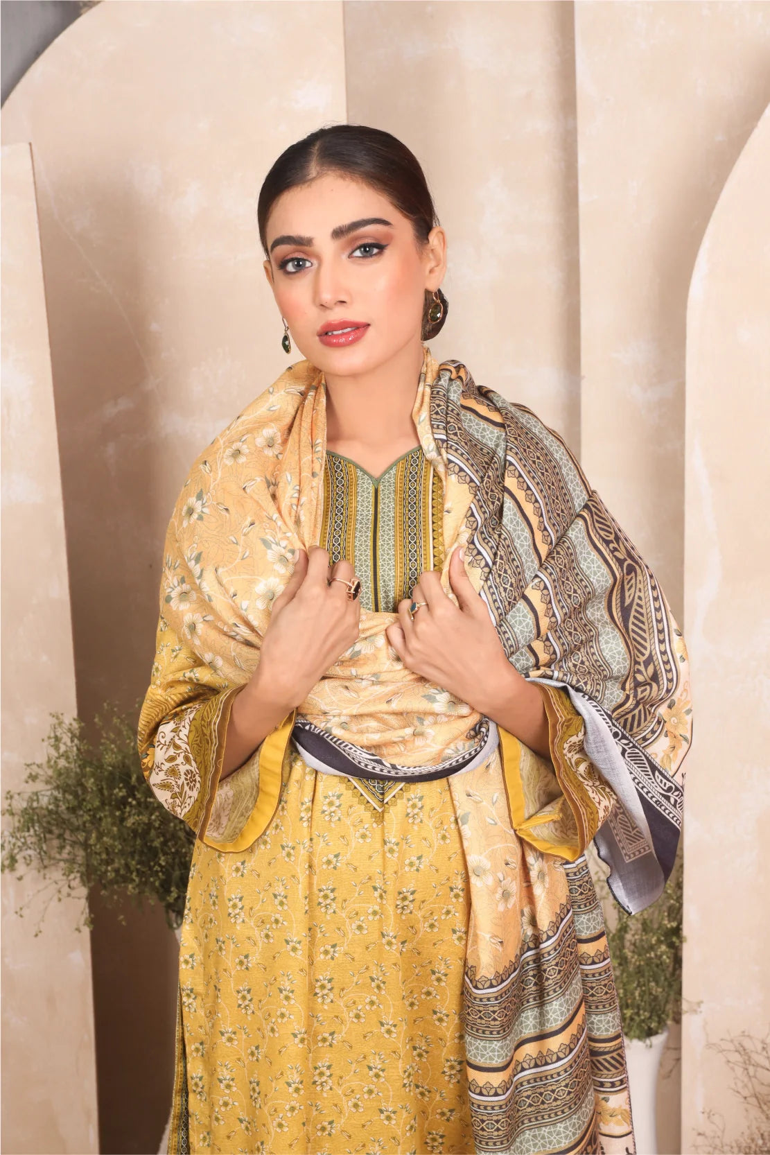 3 PIECE - PREMIUM PRINTED KHADDAR - 4049-A