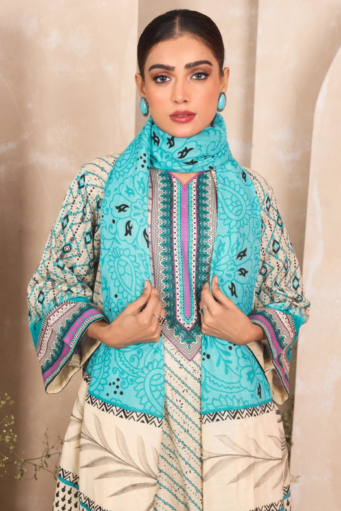 3 PIECE - PREMIUM PRINTED KHADDAR - 4042-A