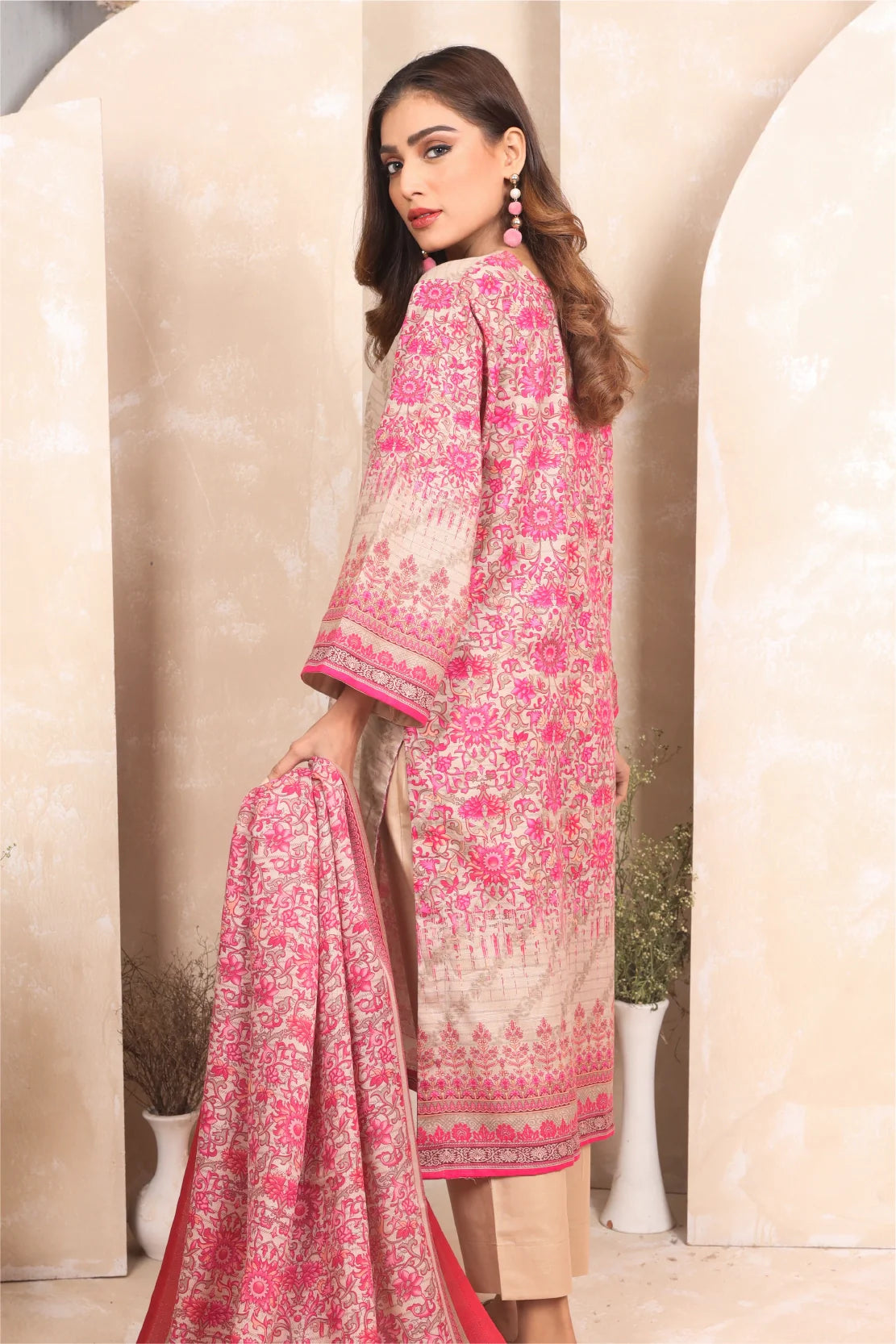 3 PIECE - PREMIUM PRINTED KHADDAR - 4043-A