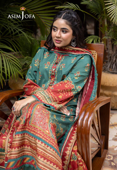 Asim Jofa | PRINTED LAWN 3 PCS | AJGB-01
