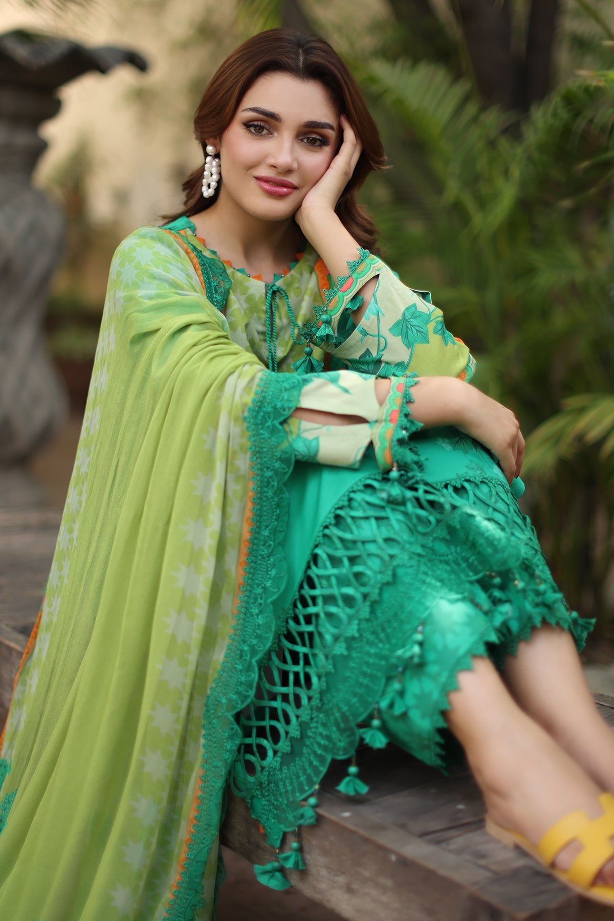 CHARIZMA | 3-PC Unstitched Embroidered Lawn Collection | AN6-05