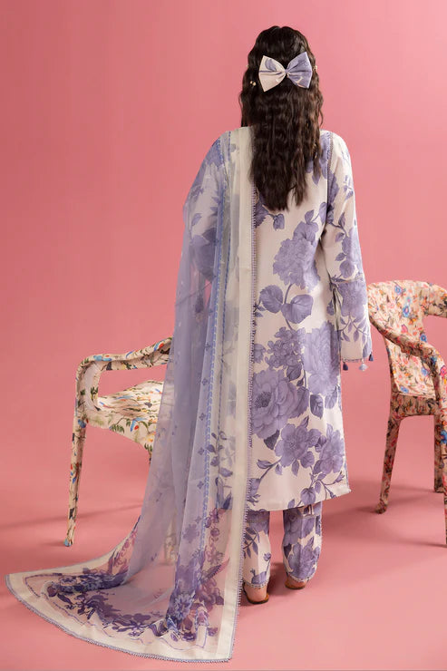 Alizeh | Lawn | PEARL MIST - 01