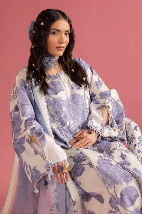 Alizeh | Lawn | PEARL MIST - 01