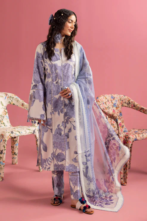 Alizeh | Lawn | PEARL MIST - 01