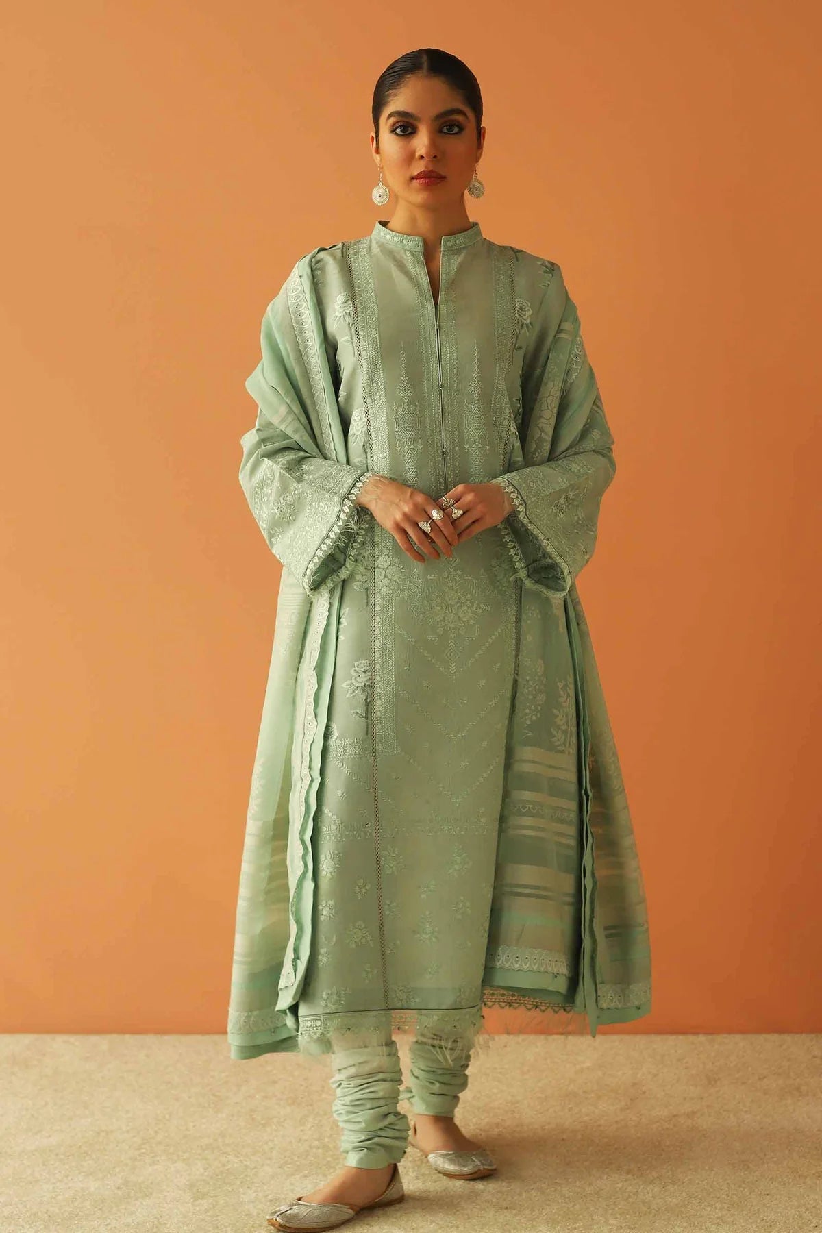 Zara Shahjahan | Lawn 2023 | 13B - modrenshoppingmall