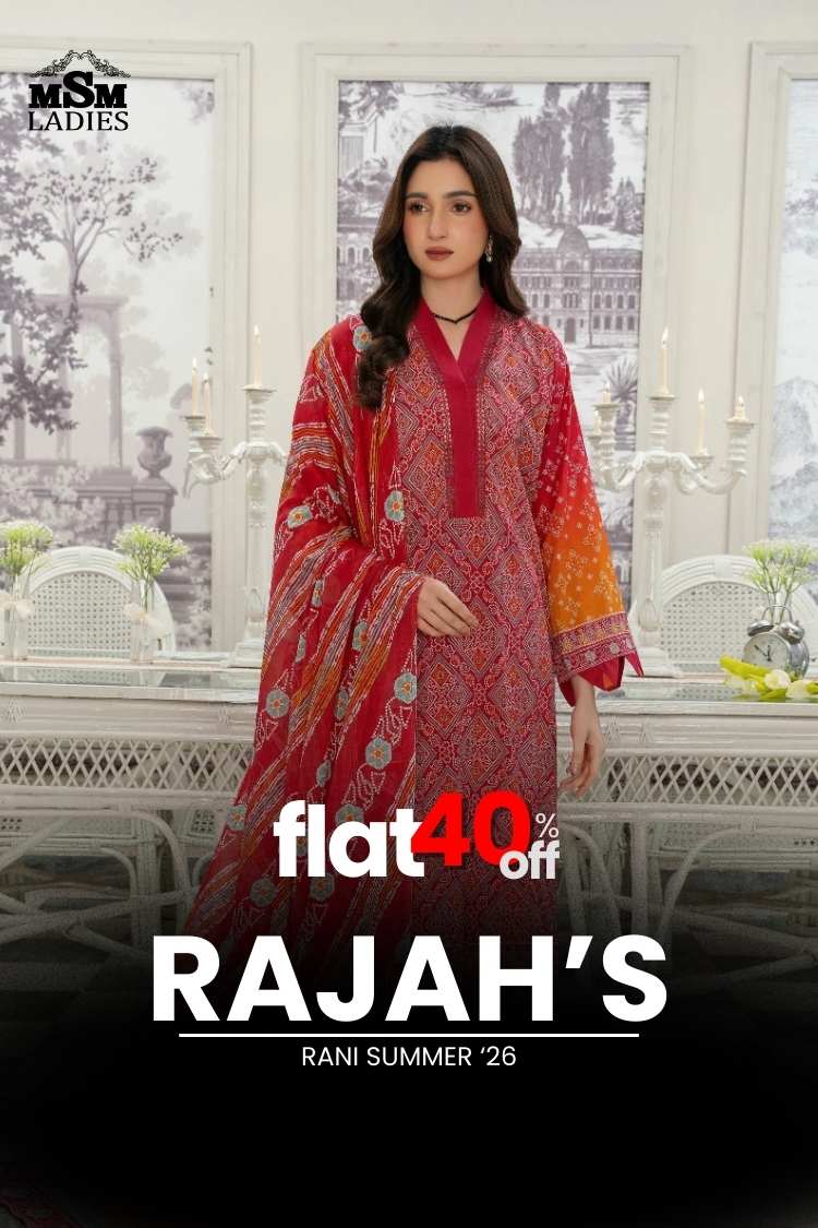 FLAT 40% OFF - Rajah's - Rani Summer '26