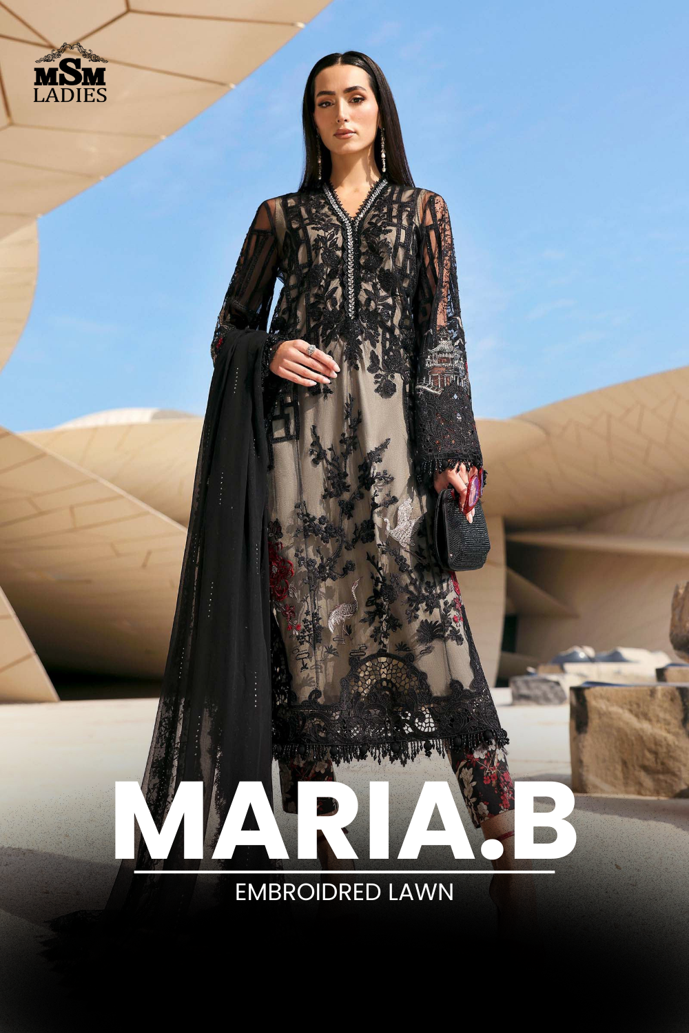 MARIA.B - EMBROIDRED LAWN