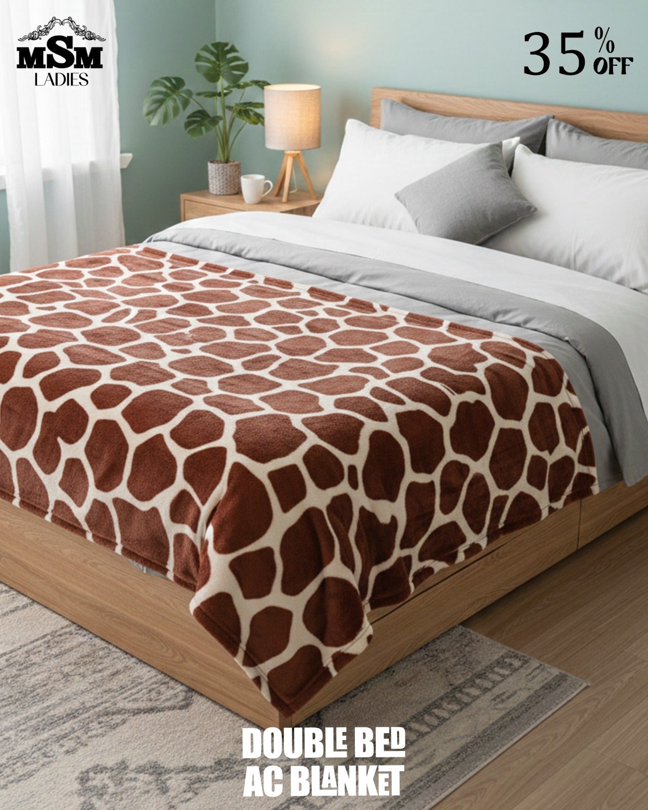 FLAT 35% OFF - DOUBLE BED AC BLANKET