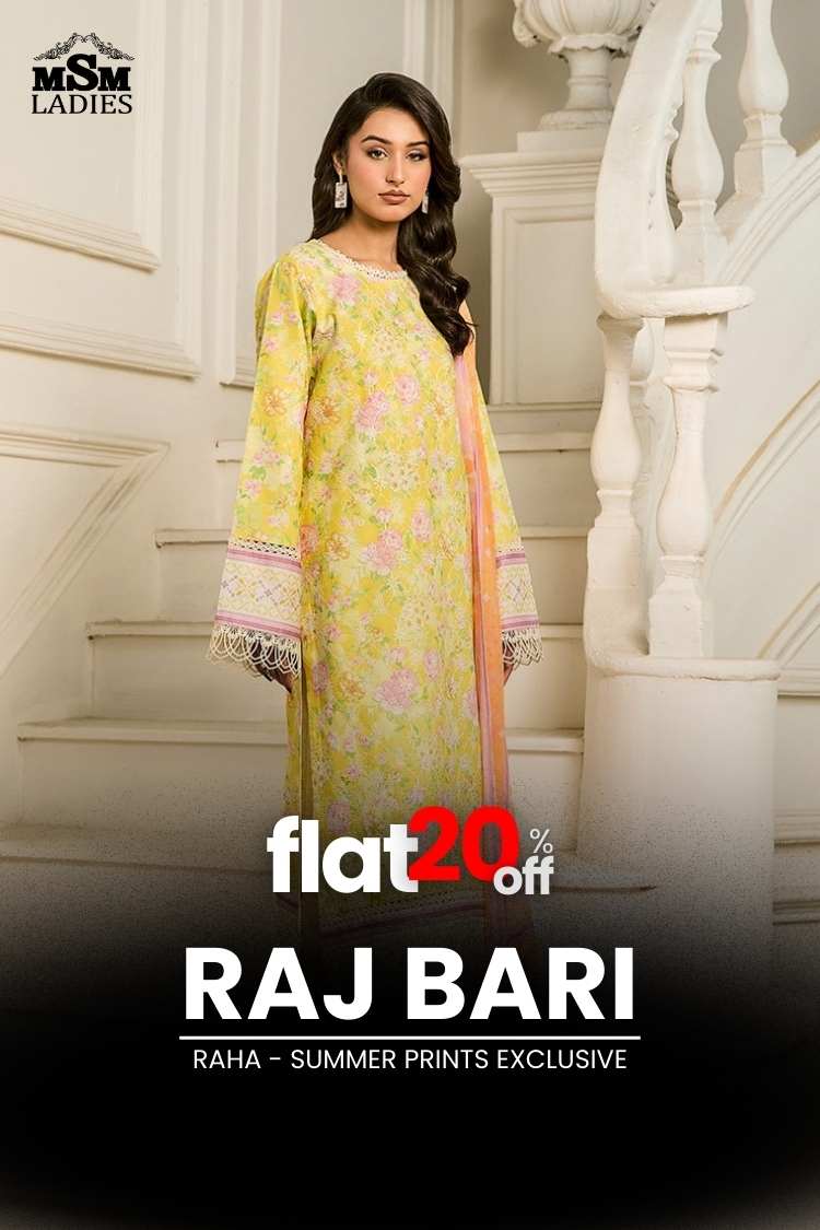 FLAT 20% OFF - Raj Bari - Raha - Summer Prints Exclusive