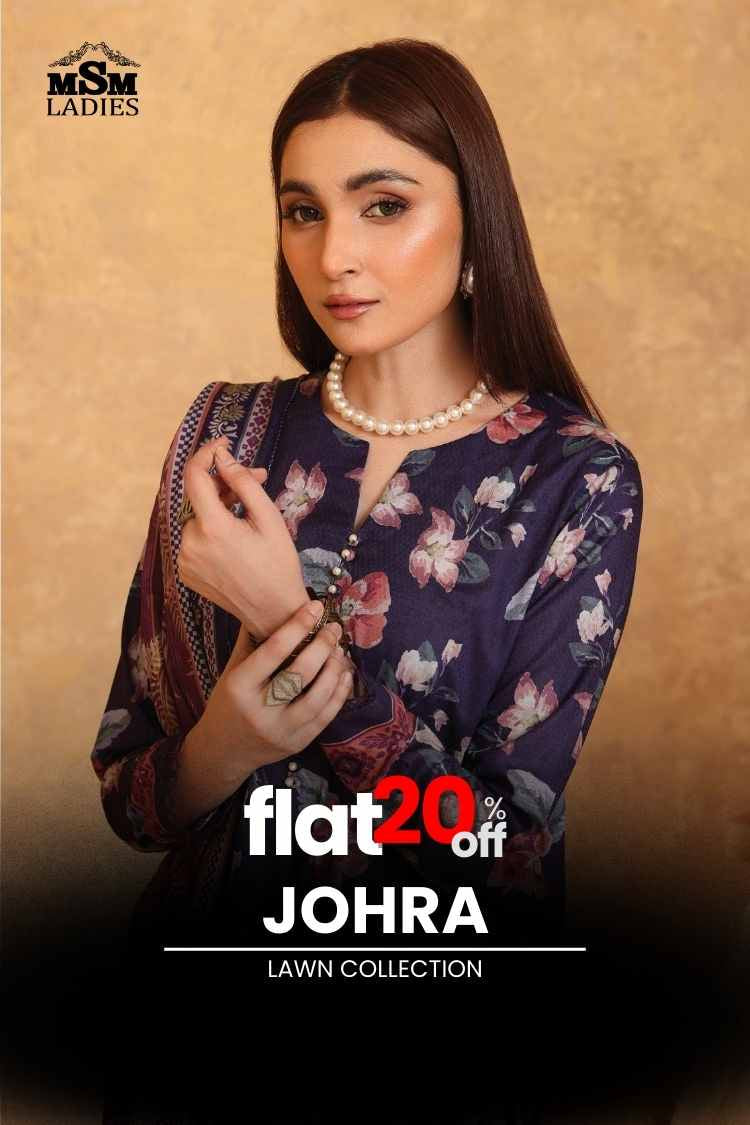 FLAT 20% OFF - Johra - Lawn Collection