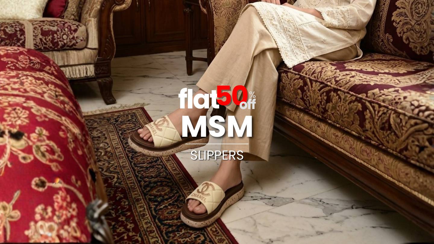 FLAT 50% OFF - MSM Ladies Slipper