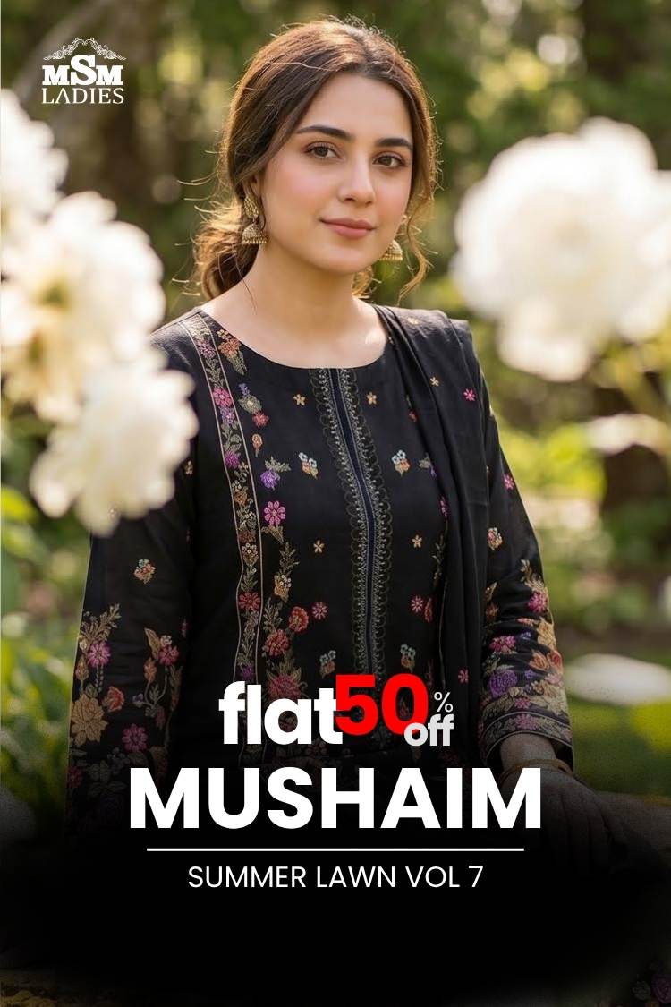 FLAT 50% OFF - Mushaim - Summer Lawn VOL - 07