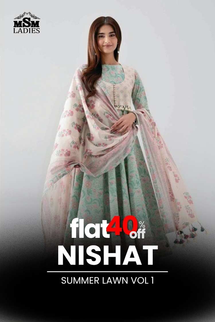 FLAT 40% OFF - Nishat - Summer Lawn VOL 1