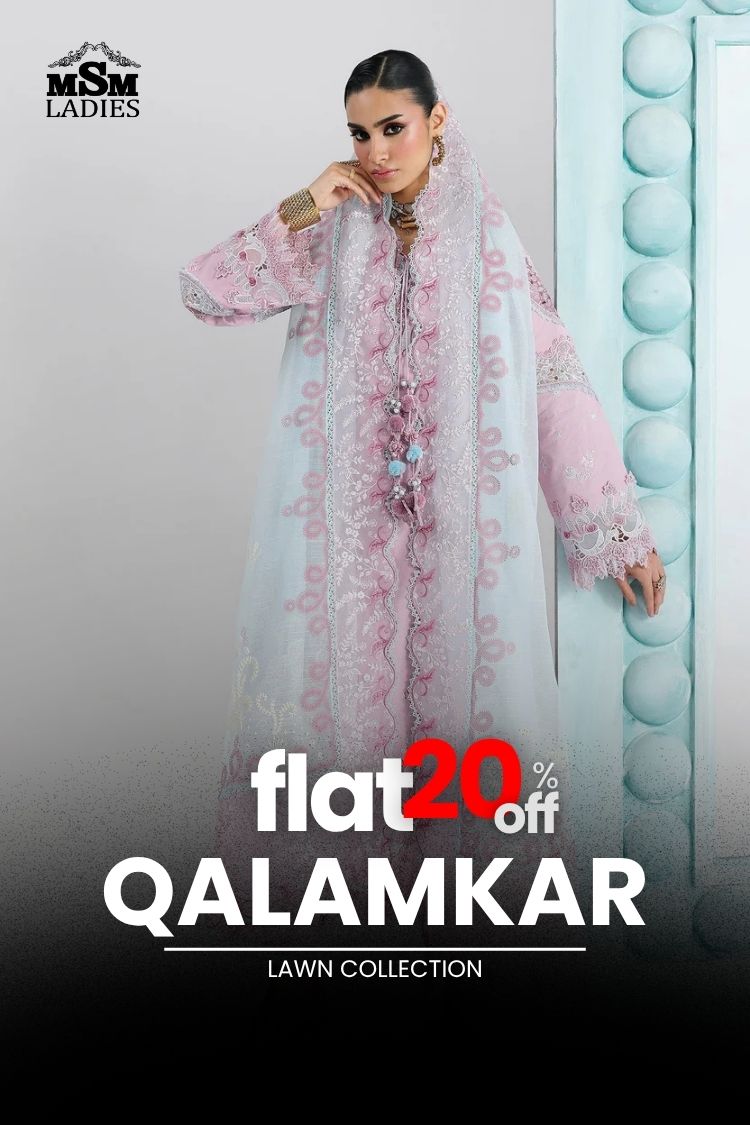 FLAT 20% OFF - Qalamkar Lawn Collection