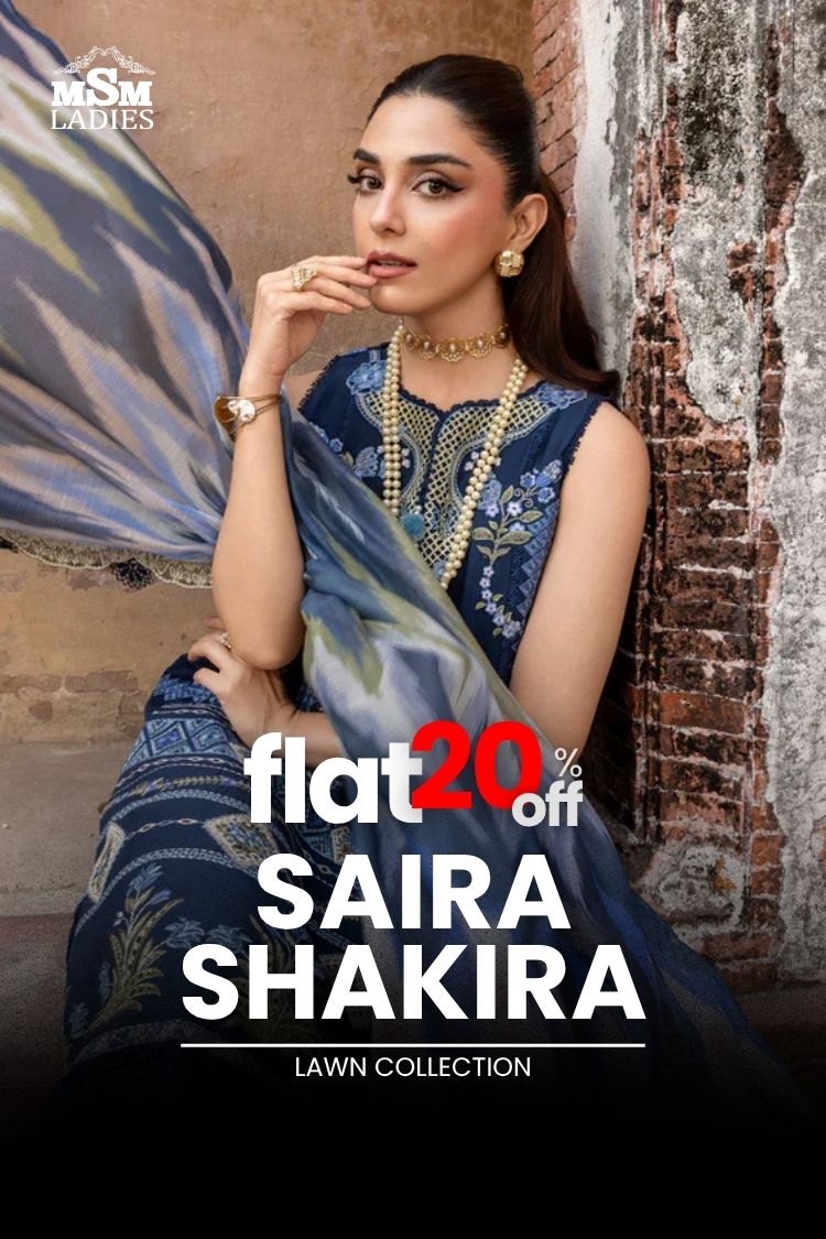 FLAT 20% OFF - Saira Shakira Lawn Collection