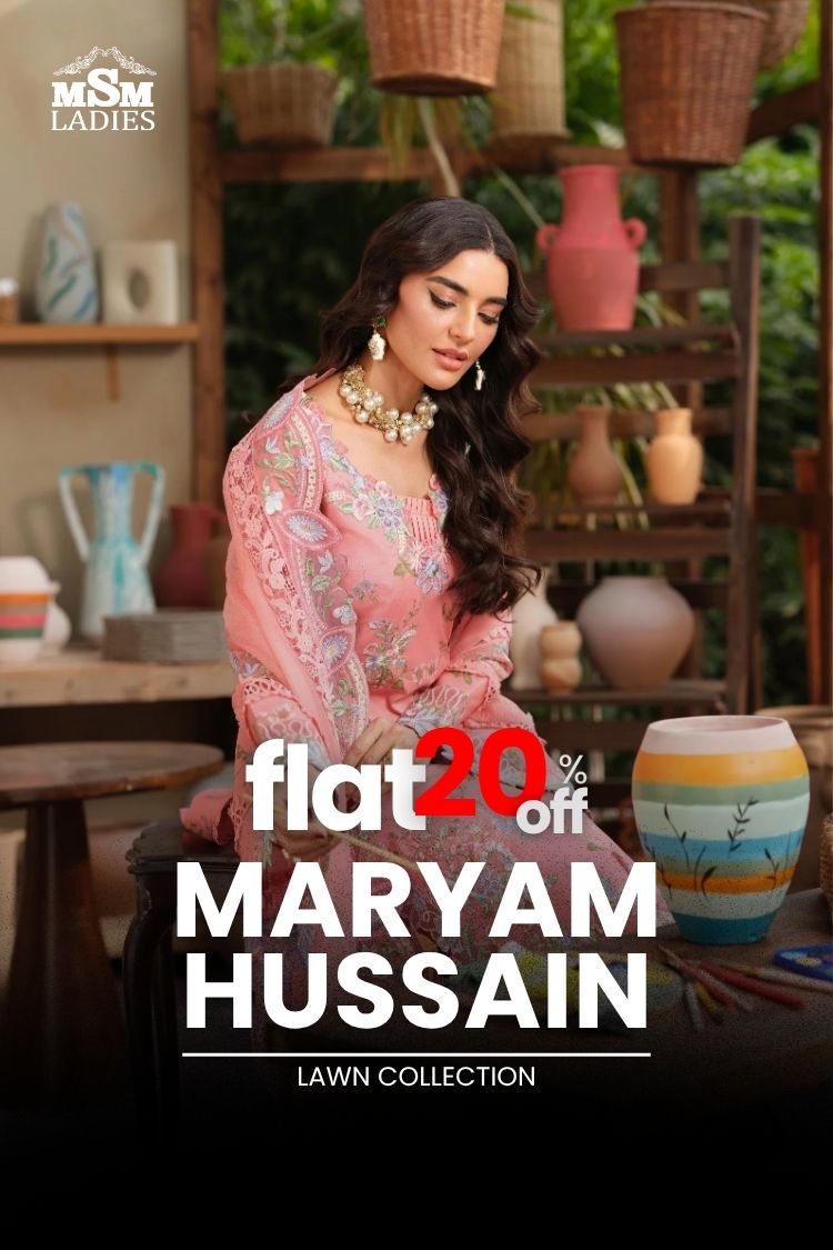 FLAT 20% OFF - Maryam Hussain Lawn Collection