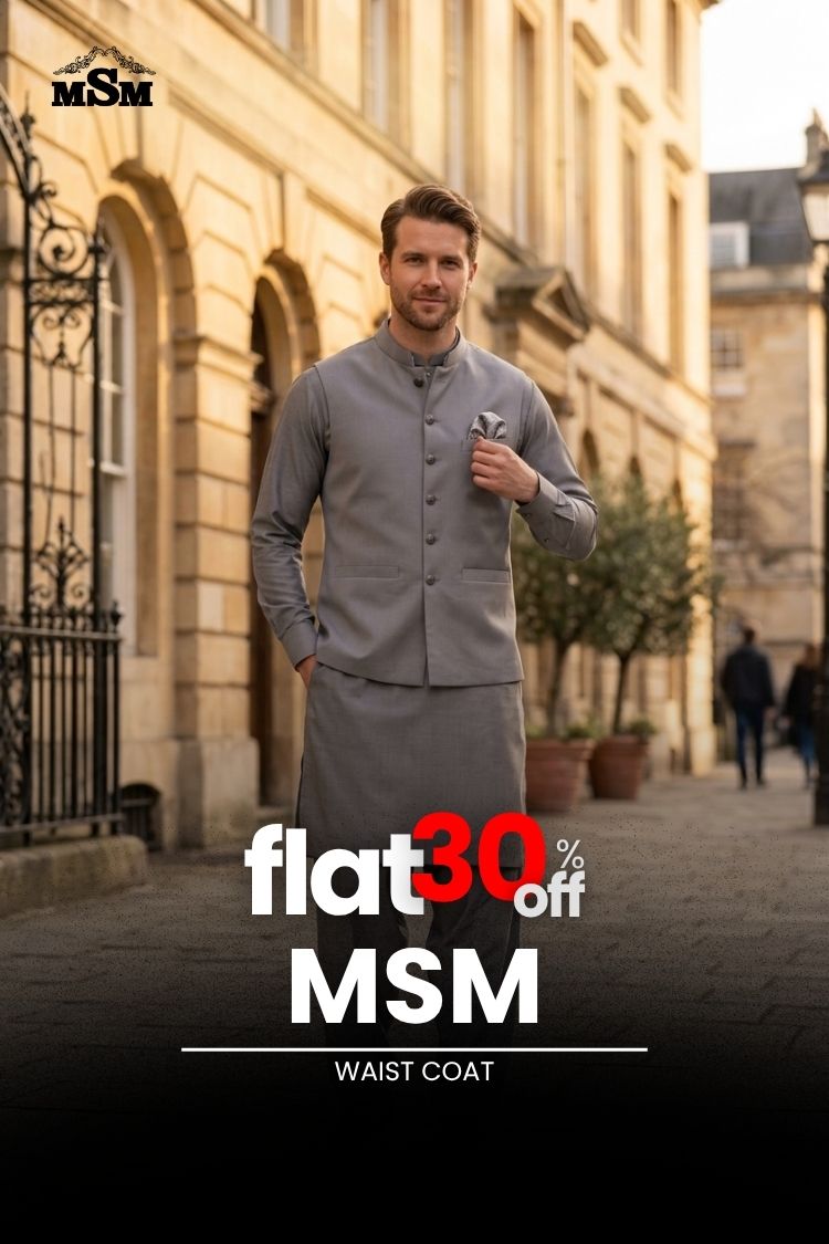 FLAT 30% OFF - MSM Mens Waist Coat