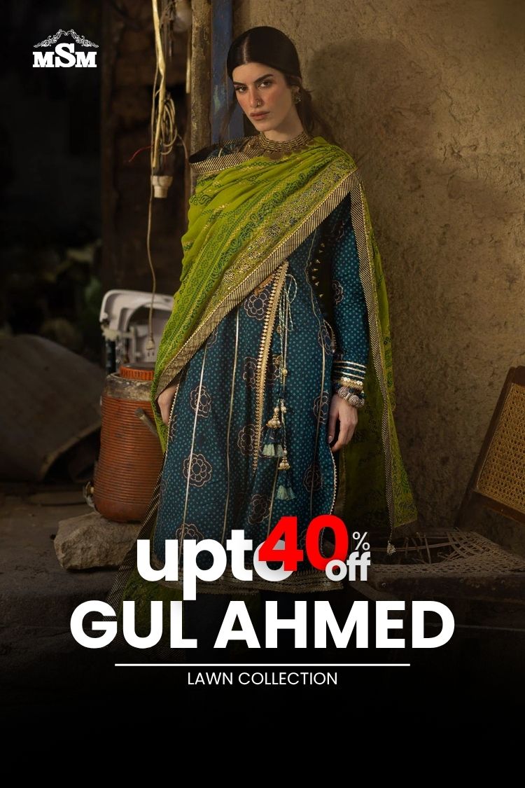 UPTO 40% OFF - Gul Ahmed Lawn Collection