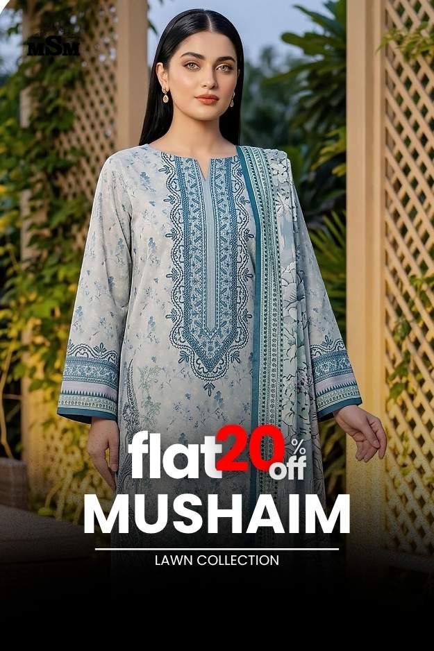 FLAT 50% OFF - Mushaim Lawn Collection