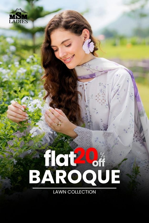 FLAT 20% OFF - Baroque Lawn Collection