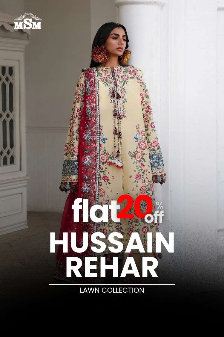 Flat 20% OFF - Hussain Rehar Lawn Collection