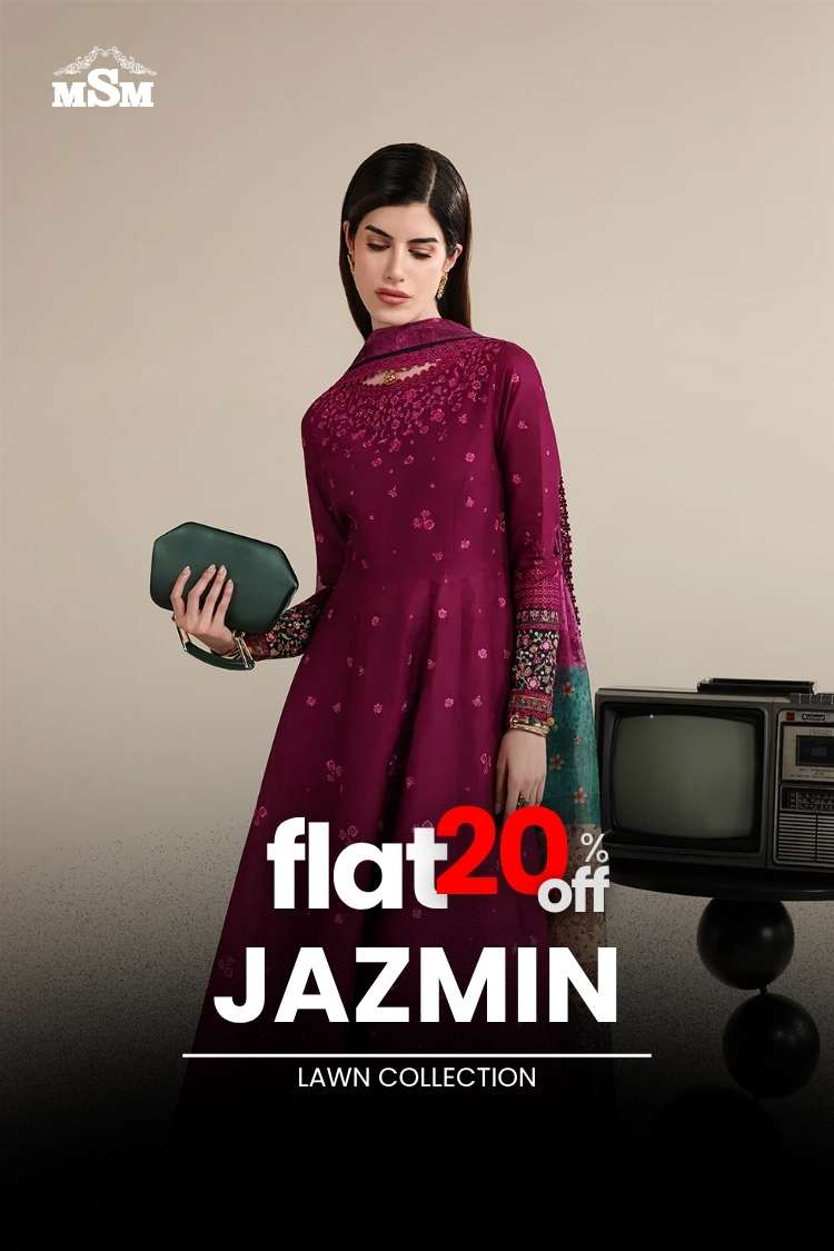 FLAT 20% OFF - Jazmin Lawn Collection