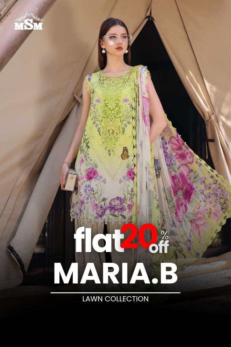FLAT 20% OFF - Maria.B Lawn Collection