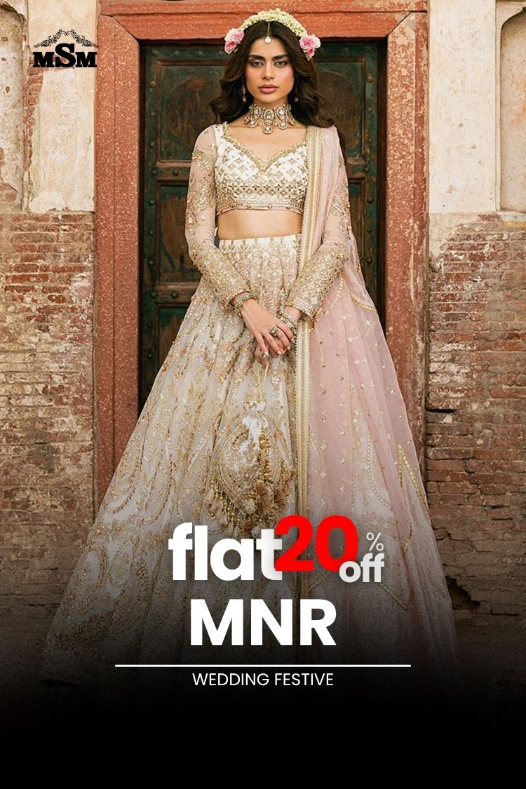 FLAT 20% OFF - MNR Zarlish Wedding Formals