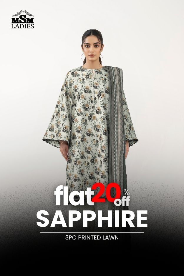 FLAT 20% OFF - Sapphire - Printed Lawn VOL 7