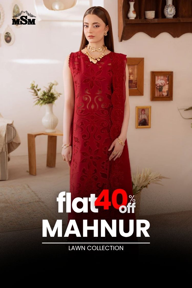FLAT 40% OFF - Mahnur Lawn Collection