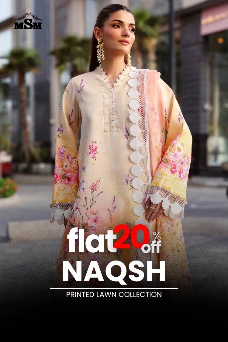 FLAT 20% OFF - Naqsh Printed Lawn Collection