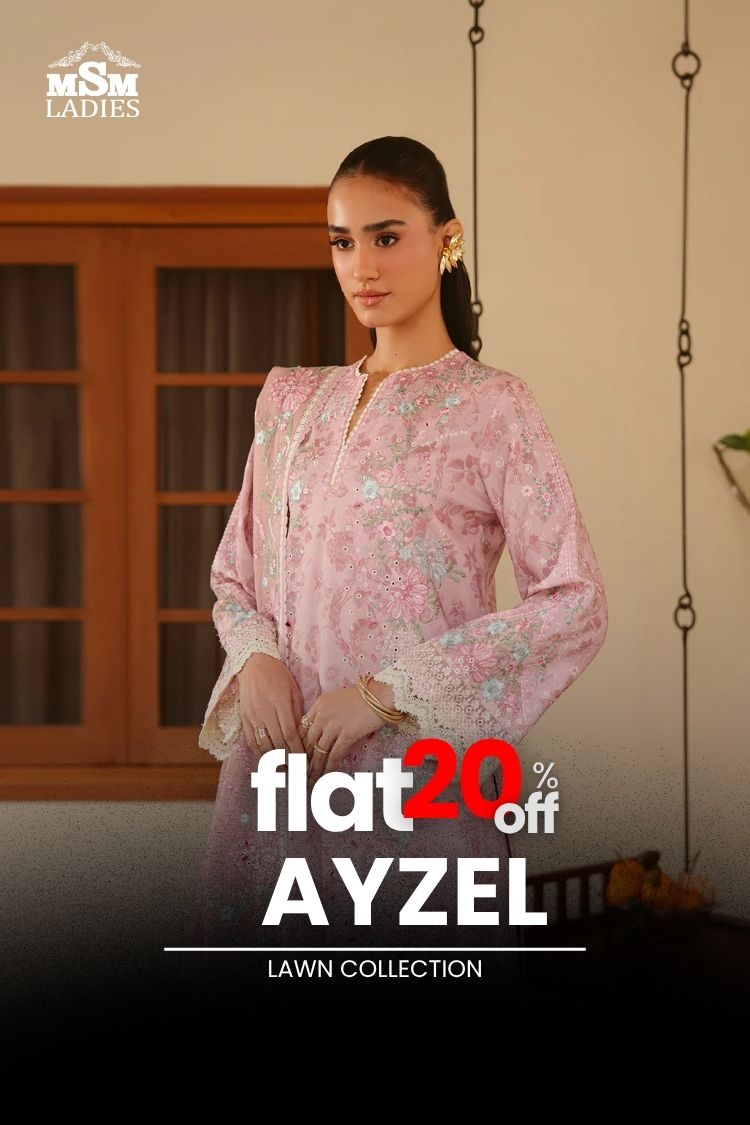 FLAT 20% OFF - Ayzel Lawn Collection