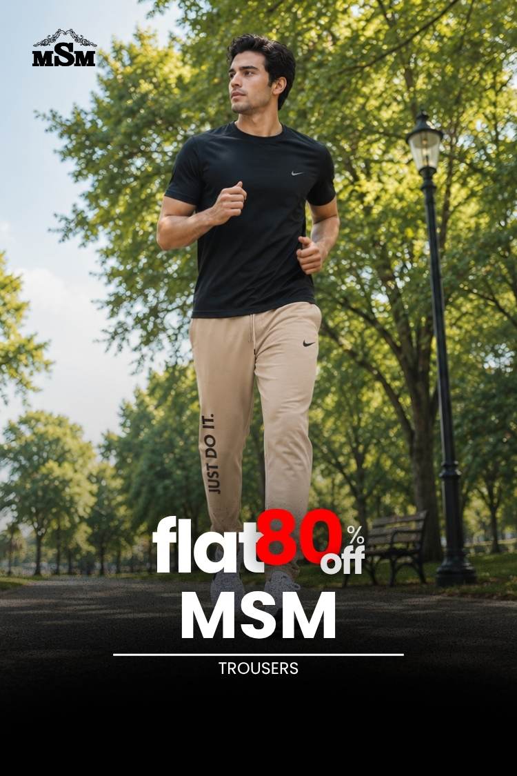FLAT 80% OFF - MSM - Mens Trousers