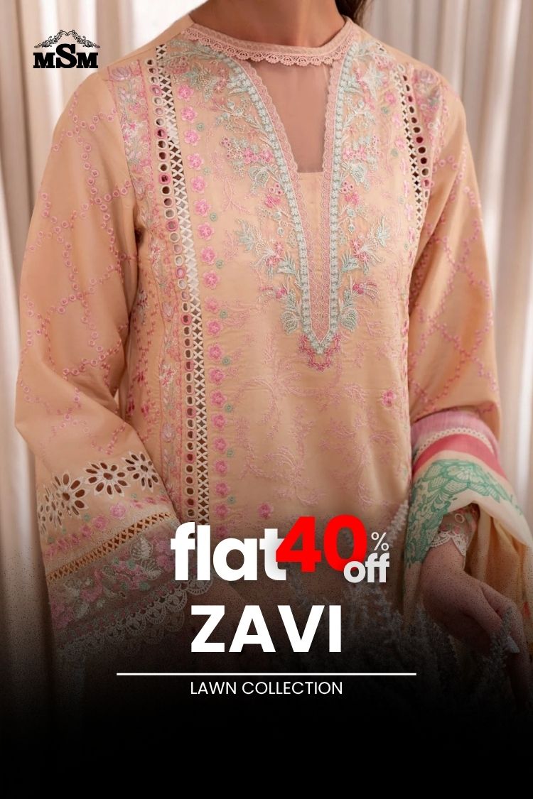 FLAT 40% off - Zavi Lawn Collection
