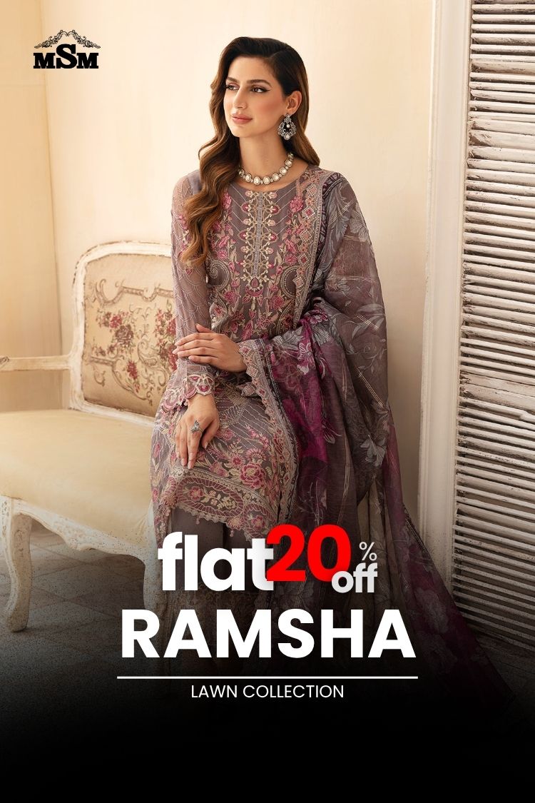 FLAT 20% OFF - Ramsha Festive Collection