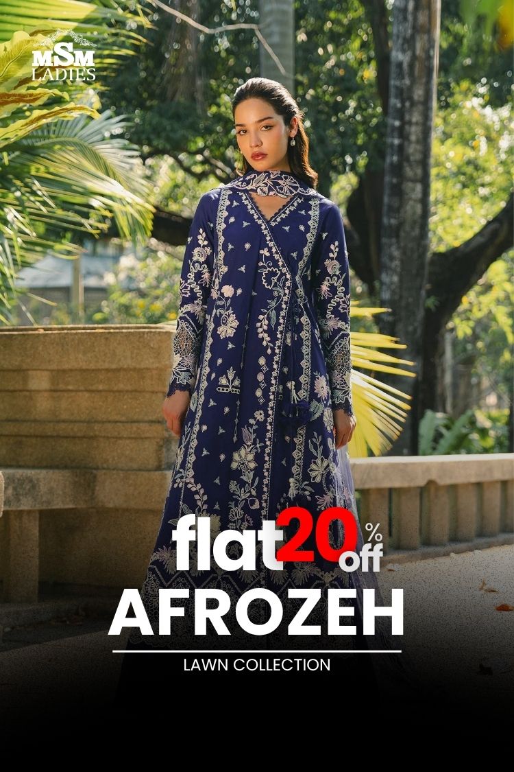 FLAT 20% OFF - Afrozeh Lawn Collection