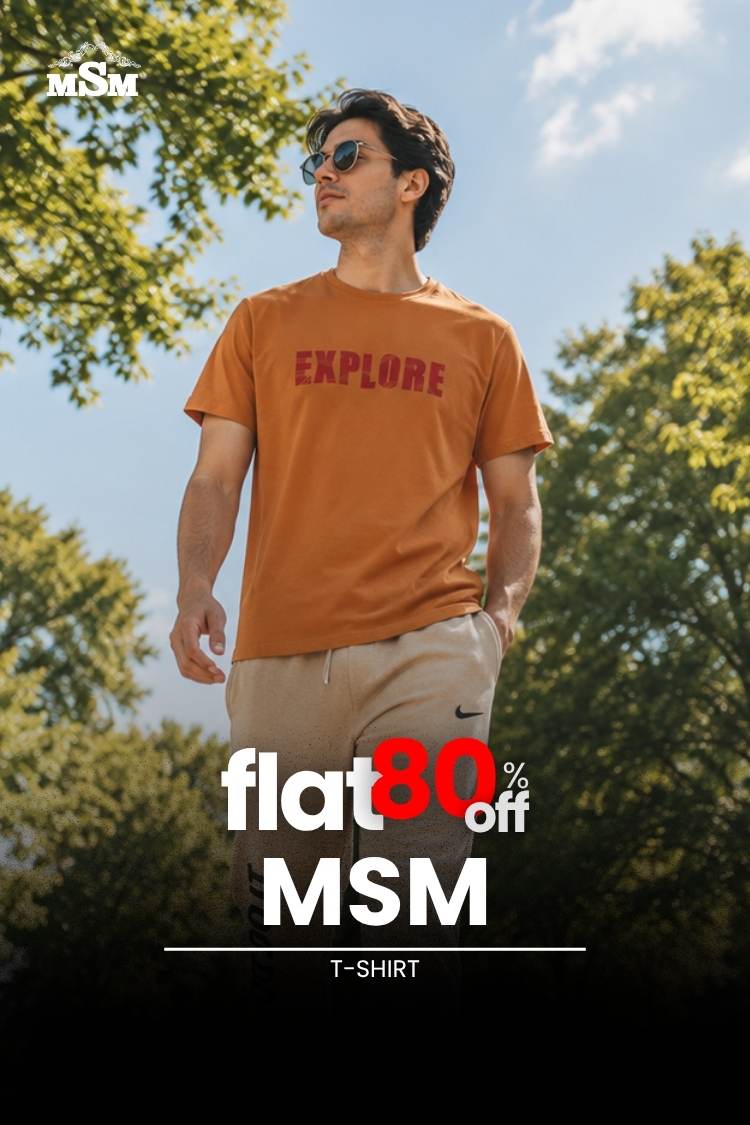 FLAT 80% OFF - MSM - T-Shirt