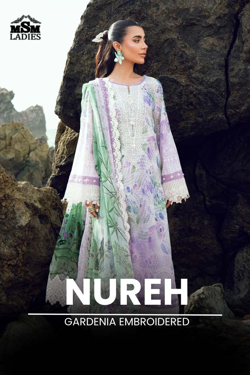 Nureh - Gardenia Embroidered