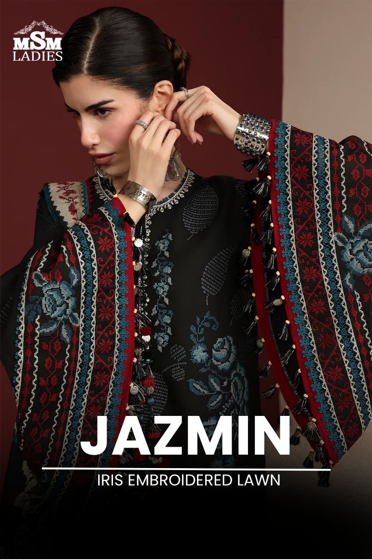 Jazmin - Iris Embroidered Lawn