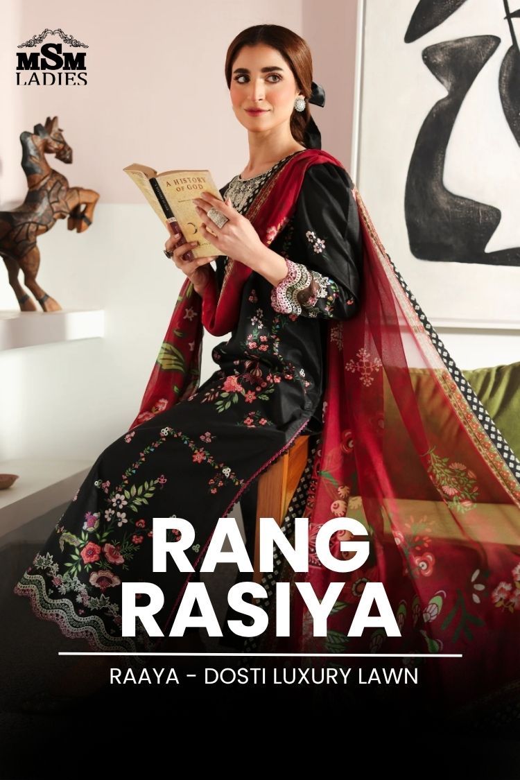 Rangrasiya - Raaya - Dosti Luxury Lawn